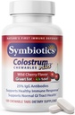Symbiotics Colostrum 120ct Chewables Plus - Immunity Support for Adult & Kids - Lactoferrin Supplement & Colostrum Protein - Supports Digestion & Gut - 25% lgG Antibodies, Gluten Free - Wild Cherry