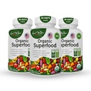 Organik Superfood Yeşiller Meyveleri ve Veggies Kompleksi - En İyi Diyetsel Supplement 14 Greens &14 Meyveler ve Sebzeler Antioksis Organik Malzemelerde Alfalfa Rich (180 Kont Pack of 3)