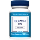 The Vitamin Shoppe Boron 3MG, Well Absorbed Form Chelated (100 Tablets)