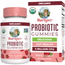 MARYRUTH'S USDA Organic Probiotic Gummies Probiotic Digestive Support | Immune Support | Digestive & Gut Health Supplement | 5 Billion CFU | Vegan | Non-GMO | Gluten Free | 60 Count