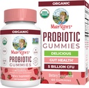 MaryRuth Organics USDA Organik Probiyotik Gummies | Kadın ve Erkekler için Probiyotikler Digestive Health & Gut Comfort Supplement 5 Milyar CFU | Immune & Digestive Support | Vegan | Non-GMO | 60 Count