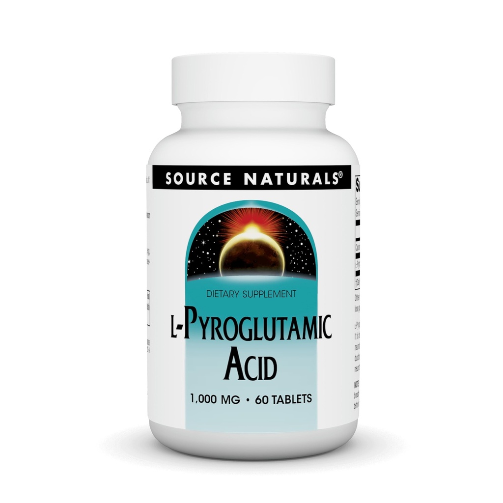 Source Naturals L- Πυρογλουταμικό οξύ Συμπλήρωμα διατροφής - 60 δισκία