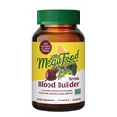 MegaFood Blood Builder Iron Supplement for Women & Men - Demir Seviyeleri Side Etkileri olmadan - Harigue - B12, Folic Asit & Vitamin C ile Absorpsiyon için - Vegan - 30 Tabletler
