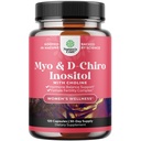 Myo-Inositol & D-Chiro Inositol Capsules - Choline Inositol Supplement for Cycle and Ferttitude Support - Womens Hormon Balance Supplement with Myo & D-Chiro Inositol Plus Choline Bitartrate