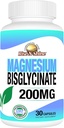 Rise-N-Shine - Magnezyum Bisglycinate 200 mg - Ortak ve Kas Destek - Enerji, Digestion ve Bones - Magnezyum for Sleep Support and Rest (30 Capsules)