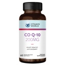 World Vitamin CoQ10 200 mg Softgels, Coenzyme Q10 Antioksi Destek, Kalp Sağlığı ve Enerji Üretimi, Gluten Free, 60 Hızlı Yayın Softgels