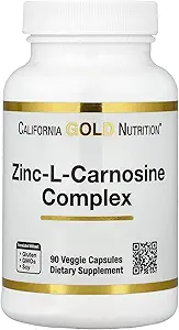 California Gold Nutrition Zinc-L-Carnosine Complex, 90 Veggie Caps