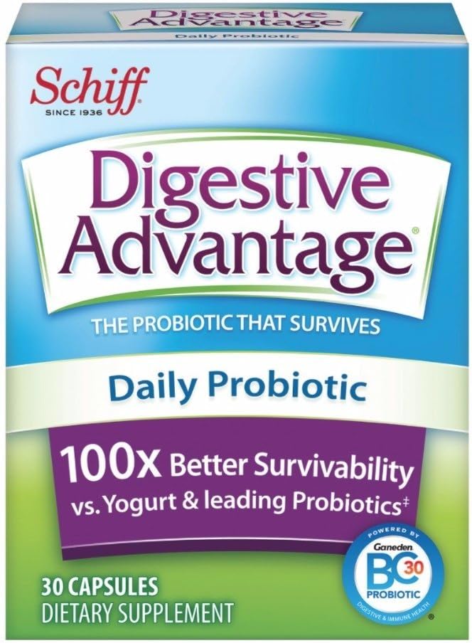 Digestive Advantage Daily Probiotic, 30 Κάψουλες (πακέτο των 8)