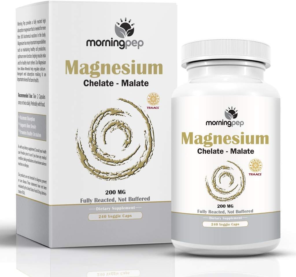 Magnezyum Bisglycinate Chelate 240 Vegi Caps 200 mg Elsglycinate Chelate 240 Vegi Caps