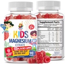 Çocuklar ve Yetişkinler için Magnezyum Gummies - 100 mg - Calm Magnezyum Chews - Magnezyum Citrate Chewable Supplement for Mood & Muscle Support - 90 Gummies