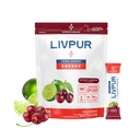 LIVPUR Energy Electrolyte Drink Mix Powder, 15 Sticks, Hydration Packets with Natural Caffeine, Amino Acids & Electrolytes, Sugar Free, Focus & Energy Support (Cherry Limeade Flavor)