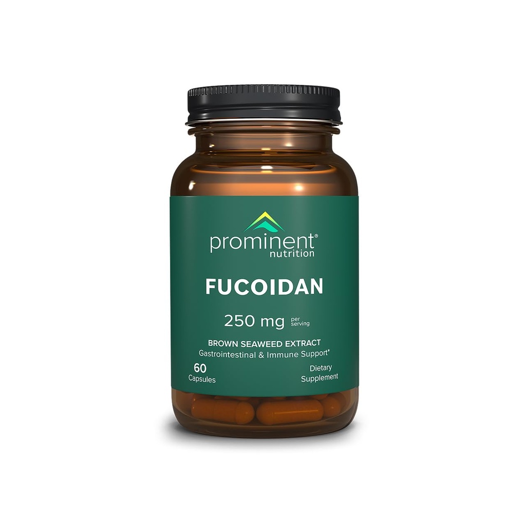 Prominent Beslenme Fucoidan Gut Health & Immune Support Supplement – 250 mg, 60 Kont – Premium Brown Seaweed Tür - Immune System & Digestion Supplement - 1 Pack