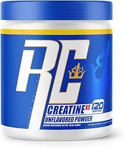 Ronnie Coleman Signature Series Creatine-XS, Creatine Monohydrate Powder, Post Workout Recovery for Muscle Building and Strength, Energy Support, Mass Gainer, Unflavored, 120 Servings