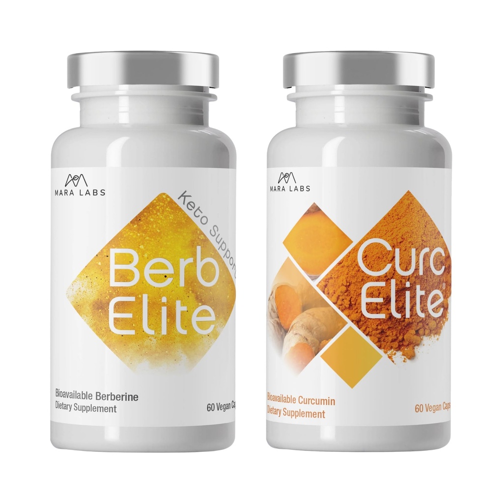 Mara Labs BerbElite, 60 Capsules, and CurcElite, 60 Capsules