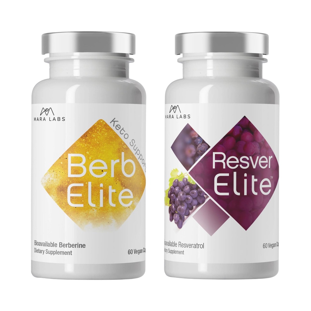 Mara Labs BerbElite, 60 Capsules, and ResverElite, 60 Capsules