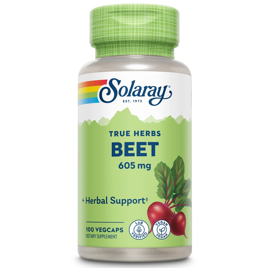 SOLARAY Arıt Kök 605 mg | Cardiovascular Health & Athletic Performance, Kidney, Liver & Blood Health | Non-GMO | Vegan | 100 VegCaps