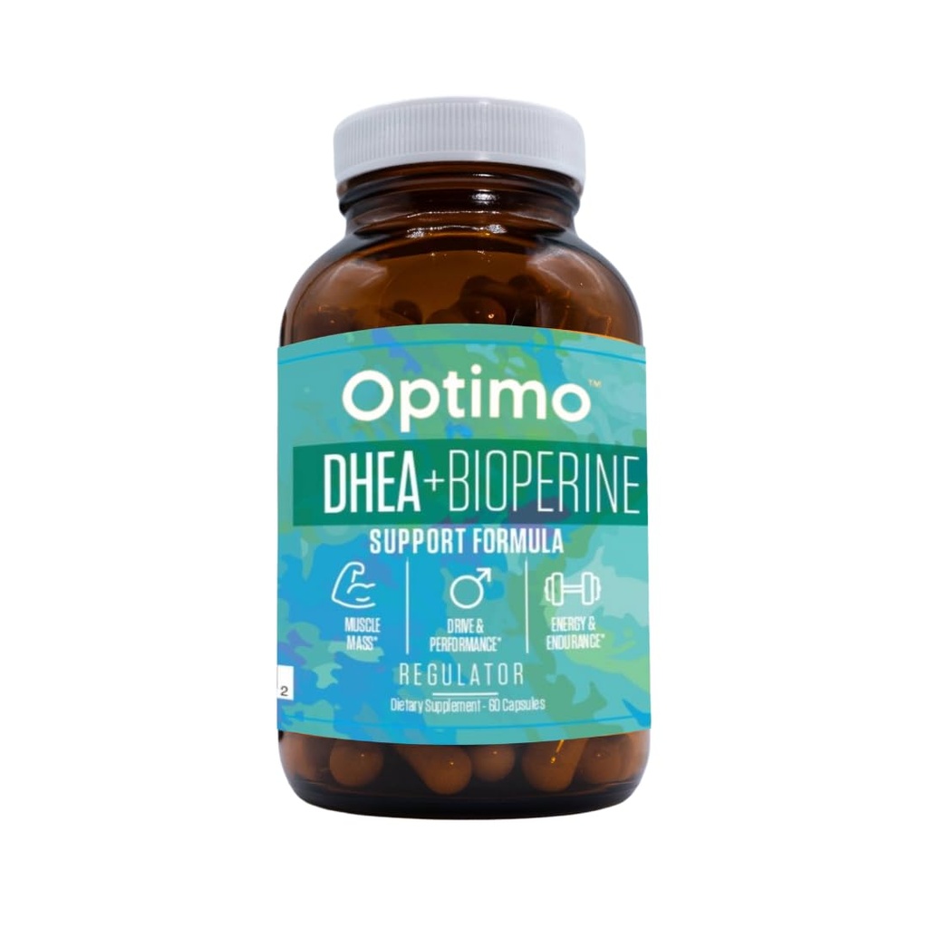 Optimo DHEA και BioPerine για μέγιστη δύναμη και απορρόφηση 50mg 