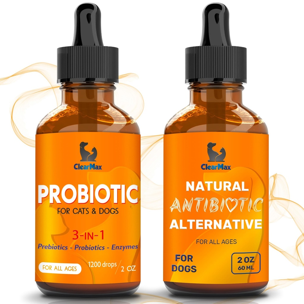 Natural Supplements for Dogs and Cats – Probiotics for Dogs – Probiotics for Cats – Bundle