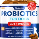 Advanced Probiotics for Dogs for Gut & Digestive Health, Seasonal Allergies & Itchy Skin, Yeast Balance - 6 Billion CFU - Dog Probiotics - Without Yeast - w/Prebiotics, Enzymes, Pumpkin - 120 Treats