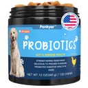 Probiotics for Dogs, Dog Probiotics for Yeast, Itchy Skin and Itchy Ears, Digestive Enzymes with Prebiotics for Digestive Health, Probiotic Chews for Dogs Support Immunity Health - (Chicken 12 Oz)