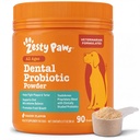 Zesty Paws Probiotic Dental Powder for Dogs Teeth - Fights Plaque, Tartar & Bad Dog Breath - Dog Teeth Cleaning Powder for Oral Microbiome & Gut Health - Pet Supplement for Dental Health