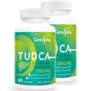 TUDCA Liver Support Supplements 1000 mg - 120 Vegan Capsules,TUDCA Bile Salts with Milk Thistle Herbal Mix Formula for Liver Cleanse & Tamir