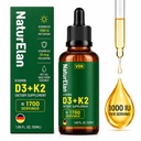 Vitamin D3 K2 Drops with MCT Oil - 1000 IU Vitamin D + 20mcg K2(MK-7), 1.69 Fl Oz(1700 Servings), Supports Bone, Immune, Heart & Teeth Health, Third-Party Tested, Vegan, Non-GMO, Gluten Free