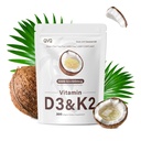 300 Pcs Vitamin D3 K2 5000 IU + 100mcg, Coconut Oil, Gluten-Free, Non-GMO, Soy Free