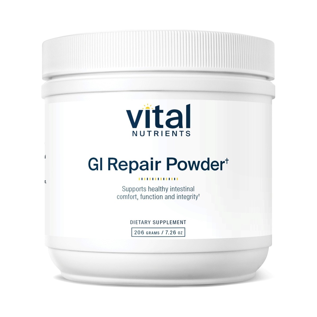 Vital Nutrients GI Tamir Toz | Leaky Gut Toz L Glutamine ve çinko | Digestive Enzyme Supplement to Support Gut Health and Digestion | Gluten Free | 40 Servisler