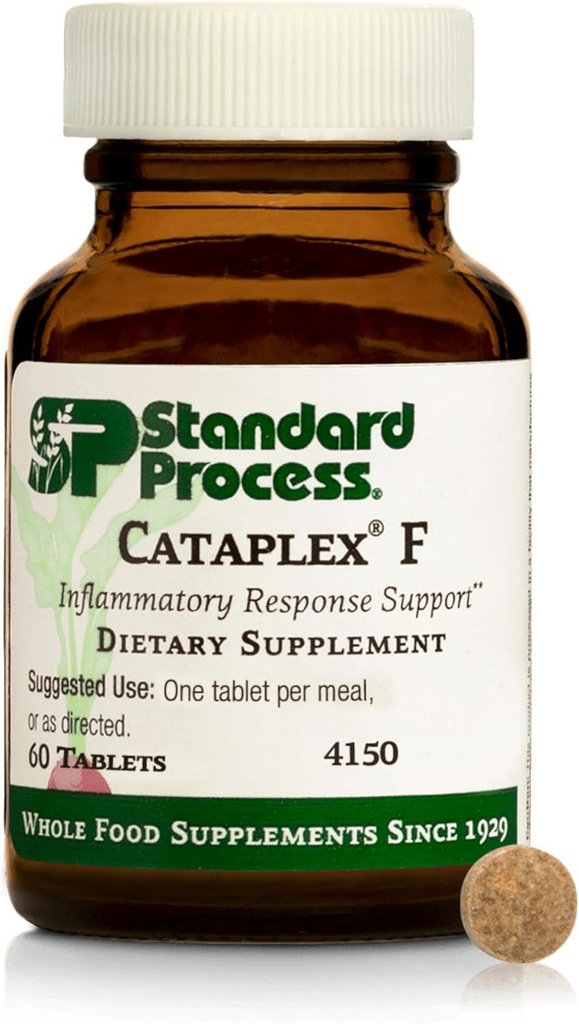 Standart Süreç Inc. Cataplex F - Tüm Gıda Supplement, Tiroid Desteği, Metabolism, Skin Health ve Saç Sağlığı B6, Iodine, Flaxseed Oil - 90 Tabletler