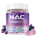 NAC Supplement 1000mg with NAD+, NAC NAD Gummies for Women, N Acetyl Cysteine Chewable with Glutathione Quercetin Selenium Zinc Vitamin E, Antioxidants, Immune & Liver Health, Vegan, Sugar-Free 60ct