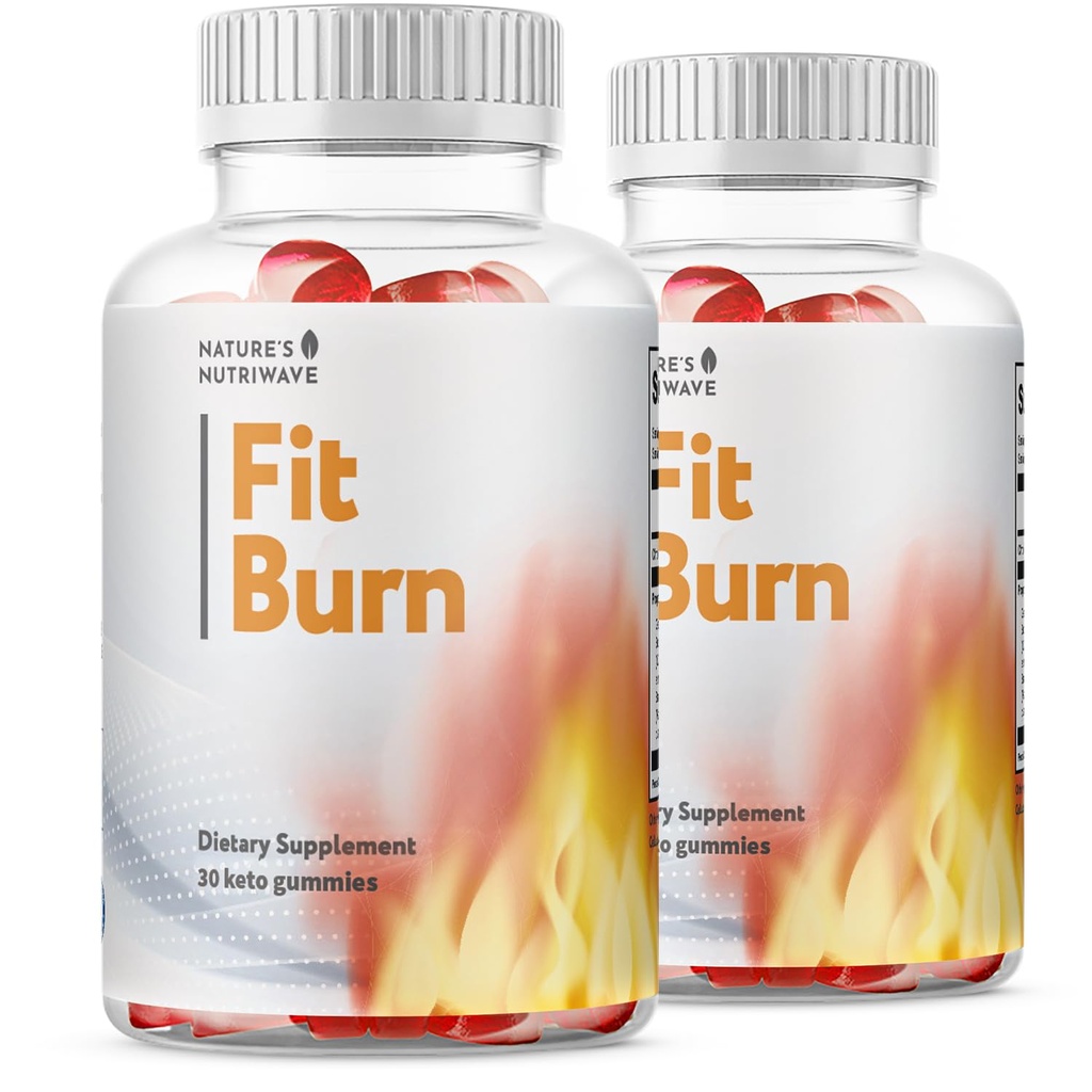 Fit Burn – Natural Gummy Supplement with Apple Cider Vinegar & BHB – Non-GMO, Gluten-Free, Dairy-Free, Vegetarian, Made in the USA - 30 Gummies, 2 Month Supply