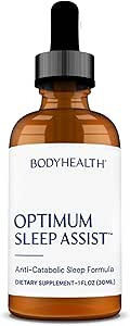 BodyHealth Optimum Sleep Assist, Φυσική βιταμίνη Sleep Aid με μελοτονίνη και B6 για ενήλικες, συμπλήρωμα για την υποστήριξη του ύπνου - 30 εξυπηρετούν