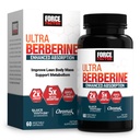 Force Factor Ultra Berberine Enhanced Absorption, with Ceylon Cinnamon, Dihydroberberine & Chromium, 5X Absorption, 2X Longer Lasting, Promote Lean Body Mass, 60 Vegetable Capsules