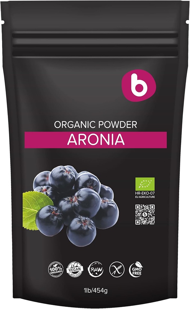 b Organik Aronia Berry Toz - Anthocyanins & Polyols - Destekler Immune System - Chokeberries Organik Superfood - Aroniaß - Vegan, Gluten-Free - 1lbyanins & Polyols - Supports Immune System - Chokeberries Organic Superfood - Aroniaß - Vegan, Gluten-Free - 1lb
