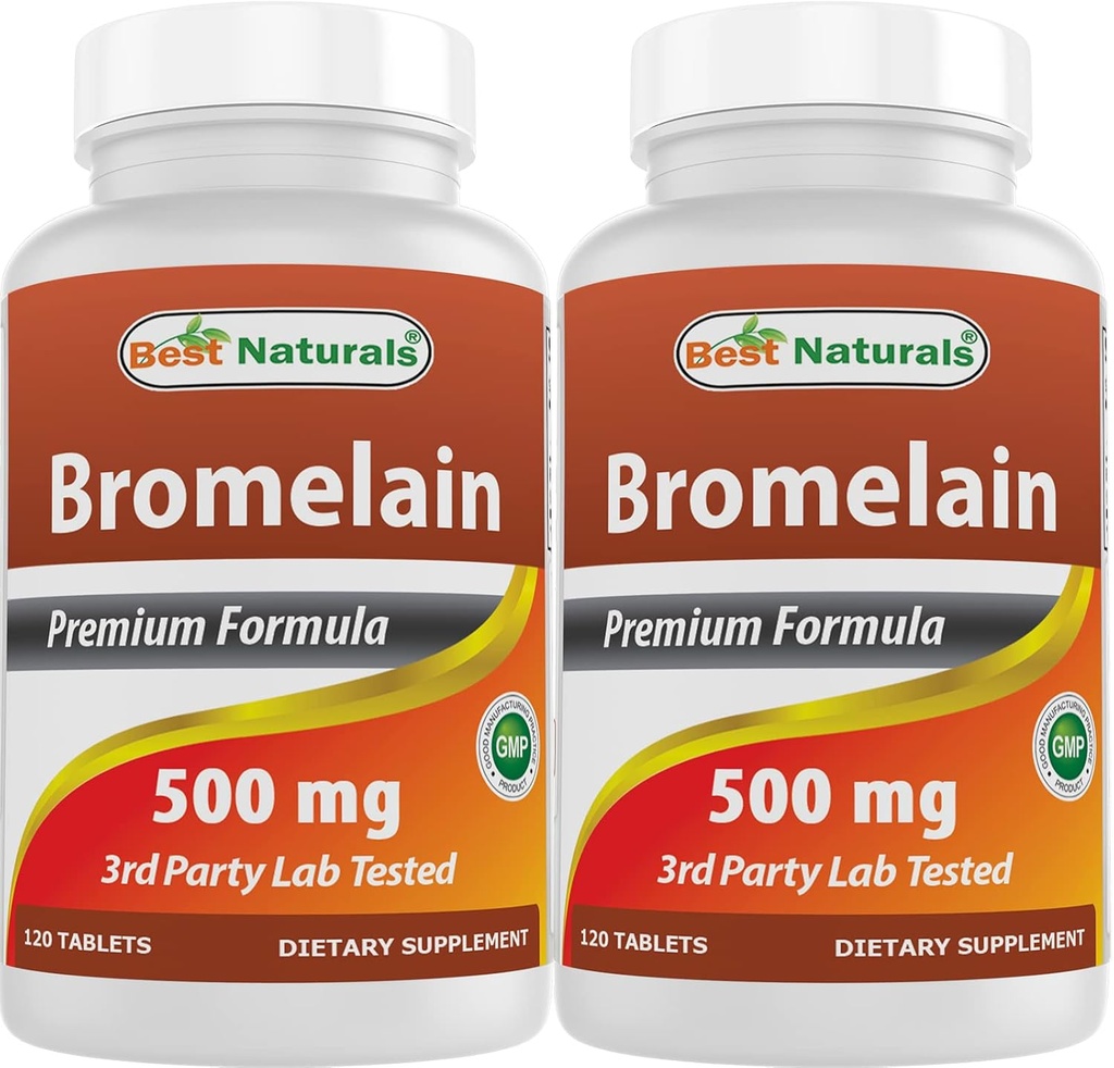 En İyi Doğallar Bromelain 500 mg 120 Tabletler (120 Kont)