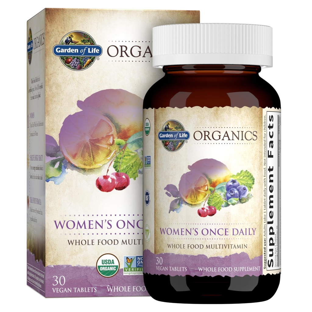Garden of Life Women's Multivitamin & Organic Multivitamin Bundle, 60 Count
