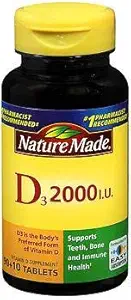 Doğa D3 2000 IU Tabletleri 100 ea (Pack of 2)