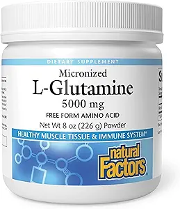 Φυσικοί Παράγοντες, Μικρονωμένα L-Glutamine Drink Mix 5000 mg, Υποστηρίζει τους μυς και την ανοσοποιητική λειτουργία, 8 Oz