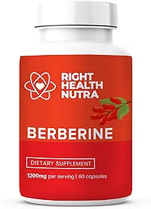 Σωστή Υγεία Nutra - Βερβερίνη 1200mg - 60 Κάψουλες - Καθαρή, Φυσική Υποστήριξη για την Καταπολέμηση των Ελεύθερων Ριζοσπαστών, Ενίσχυση της Ανοσίας & Ισορροπία Μικροβιώμη - Vegan & Φυσικές Κάψουλες Βερβερίνης