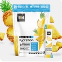 Engineered Nutrition Sugar-Free Electrolyte Powder Packets - Pineapple Flavor - Keto Hydration Packets w/Magnesium, Potassium & Sodium - Zero Calorie, Vegan, Non-GMO, Gluten-Free - 18 Single Servings