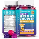 Çocuklar için Yüksek Büyüme Gummies - Gençler için Büyüme Vitaminleri, Kilo Vermek Için Erkekler ve Kızlar için Multivitamin D C K2 Magnezyum çinko, Doğal Üst Büyüme Maximizer Supplement, 60 PCS