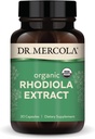 Dr. Mercola Rhodiola Ekstraksiyon, 30 Hizmet (30 Capsules), Diyet Supplement, Destekler Mood ve Stres Yönetimi, Non-GMO, Sertifikalı USDA Organik Organik