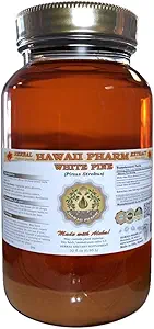 White Pine Liquid Extract, White Pine (Pinus Strobus) Bark Toz Tincture, Herbal Supplement, Hawaii Pharm, ABD'de 32 fl.oz