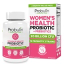 Probulin Womens Probiotic - Κολπική, UT, Gut & ανοσοποιητική υγεία με Lactobacillus Reuteri - 20 δισεκατομμύρια CFU, 12 Probiotic Strains & Prebiotics - 60 Vegan, Χωρίς γλουτένη Κάψουλες για όλη την ευεξία