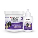 Zymox Enzymatic Ear Wipes and Ear Solution for Dogs and Cats - Product Bundle - for Dirty, Waxy, Smelly Ears and to Soothe Ear Infections