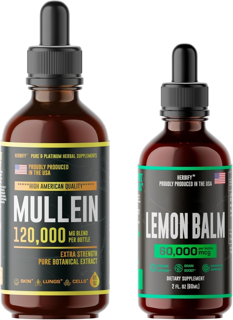 HERBIFY Sche - Mullein Leaf Extract & Lemon Balm - Respiratory Support & Brain Support