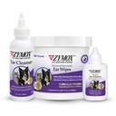 Zymox Enzymatic Ear Solution for Dogs and Cats, Ear Wipes, & Ear Cleanser - Product Bundle - for Dirty, Waxy, Smelly Ears and to Soothe Ear Infections