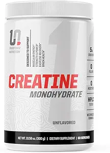 Απροσδιόριστη διατροφή Creatine Monohydrate από Brian Shaw (Unflaved, 60 Services) - Εύκολη ανάμειξη και απορρόφηση μικρονίων Creatine Monohydrate Powder - Υποστηρίζει μυϊκή ενέργεια, δύναμη, και την υγεία του εγκεφάλου