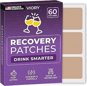 Recovery Patches 60 Pack - Wake Up Αναζωογονημένο & Ενεργοποιημένο με 100% φυσικά συστατικά μας Patch για το Κόμμα - Skin-Friendly & Αδιάβροχο - Εφαρμογή Πριν από το ποτό - Ενισχυμένη Πρωινή Φόρμουλα